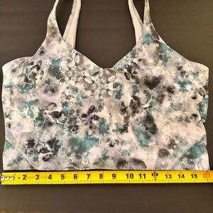 Lululemon Athletica Black White Green Blue Align Crop Tank Top